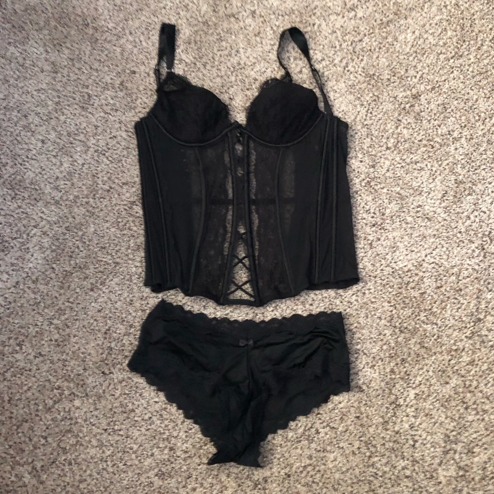 Bustier and panty set